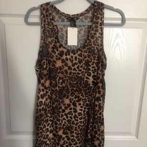 H&M racer back long tank top leopard print💋🦄
